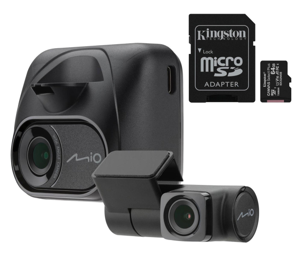 Mio MiVue C595WD Dual HDR Full HD/140/WiFi/GPS + karta 64GB - 1362031 - zdjęcie